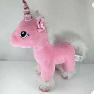Build-A-Bear Candy Cane Swirl Unicorn Pink Stuffed Animal BAB